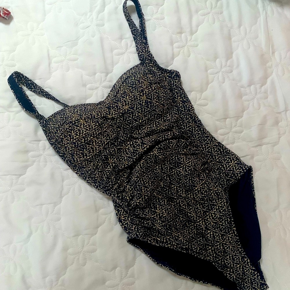 One piece tummy control swimsuit